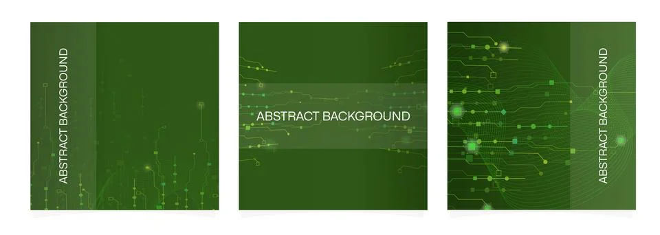 Card templates. Concepts of quantum computer technologies. Futuristic circu.. イラスト素材