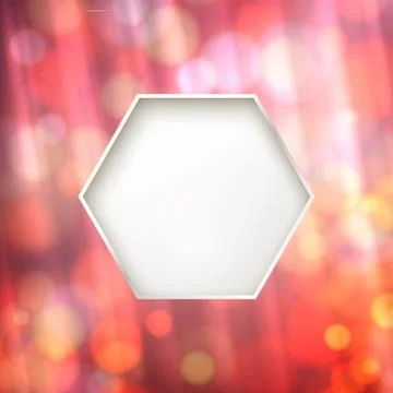 Card for text on the bokeh background. Stock Illustration