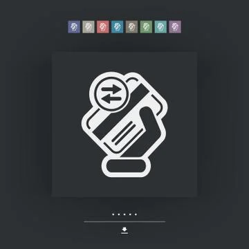 Card transaction Иллюстрация