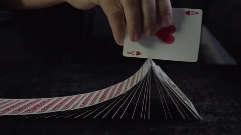 Card Trick Stock Footage 58923256