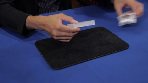 Card tricks by professional. 스톡 동영상 159629404