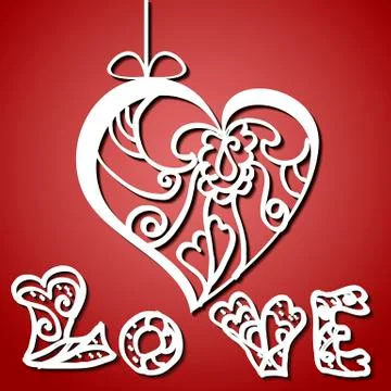 Card for Valentine Day Stock Illustration