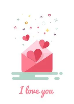 Card for Valentine's Day Stock Illustration