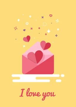 Card for Valentine's Day Stock Illustration