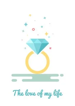 Card for Valentine's Day Stock Illustration