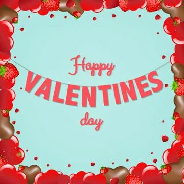 Card Valentines Day Stock Illustration