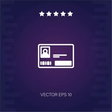 Card vector icon Stock Illustration