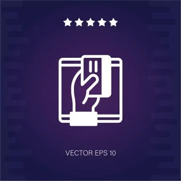 Card vector icon Stock Illustration