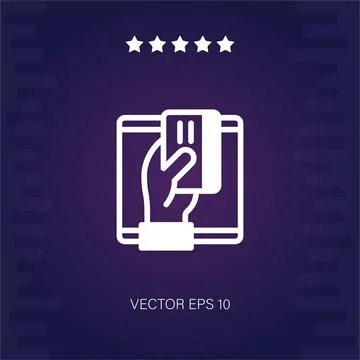 Card vector icon Stock Illustration