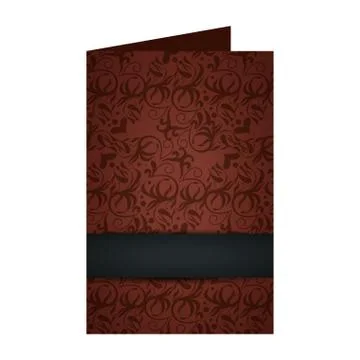 Card with victorian style pattern background イラスト素材