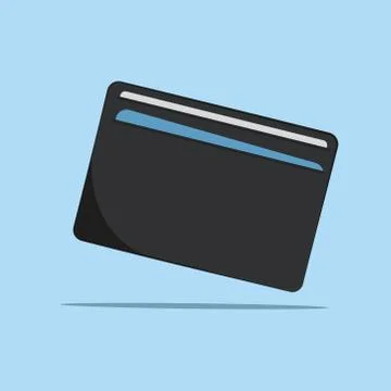 Card wallet vector Illustrazione stock