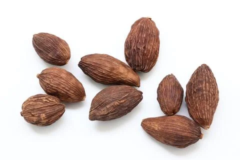 Cardamom isolate on white background Stock Photos