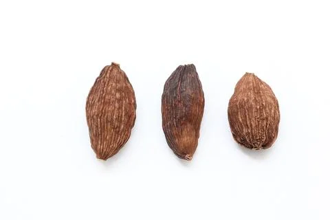 Cardamom isolate on white background 스톡 사진