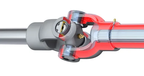 Cardan rotation elements in the 3D section Video stock 267217481