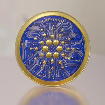 Cardano ADA Cryptocurrency Ilustración de archivo