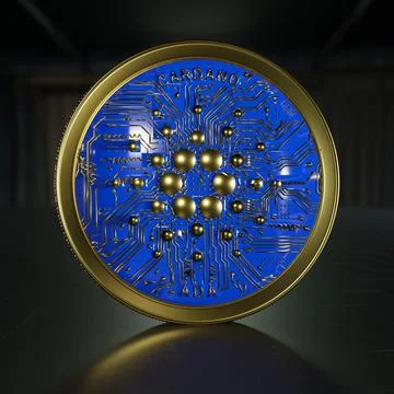 Cardano ADA Cryptocurrency Ilustración de archivo