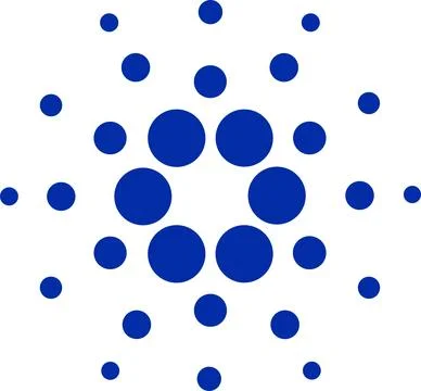 Cardano ADA Cryptocurrency logo vector icon. . Crypto currency coin money s.. Stock Illustration