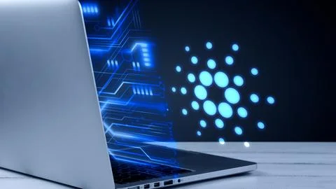 Cardano-blockchain-platform Stock Illustration