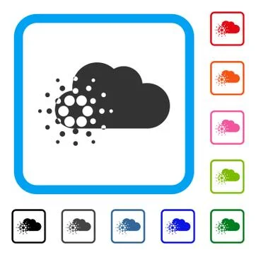 Cardano Cloud Framed Icon Illustrazione stock