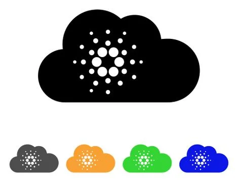Cardano Cloud Vector Icon 스톡 일러스트
