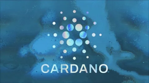 Cardano Cryptocurrency Holographic Background Loop Stock-Footage 172273881