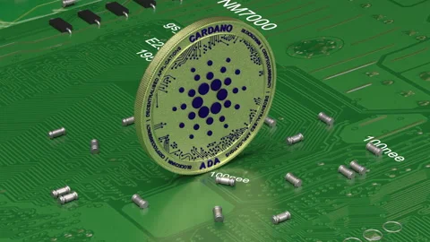 CARDANO standing on circuit board Stock-Footage 181667650