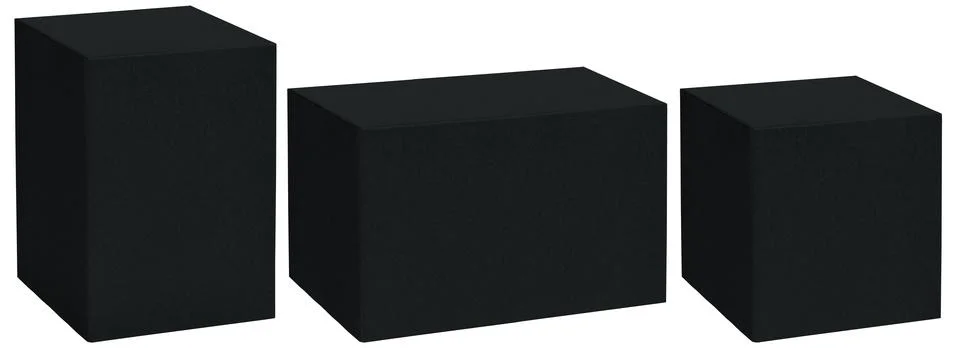 Cardboar box set different sizes for design Stock Illustration