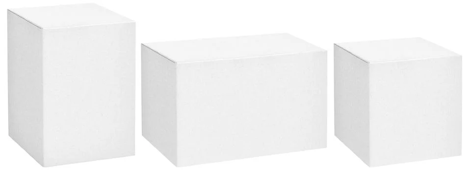 Cardboar box set different sizes for design 스톡 일러스트