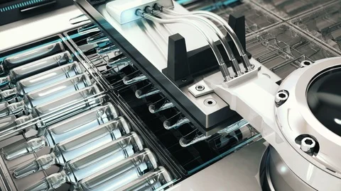 Cardboard automatic factory packaging machine 3D Stock Footage 126552055