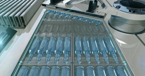 Cardboard automatic factory packaging machine Stock Illustration