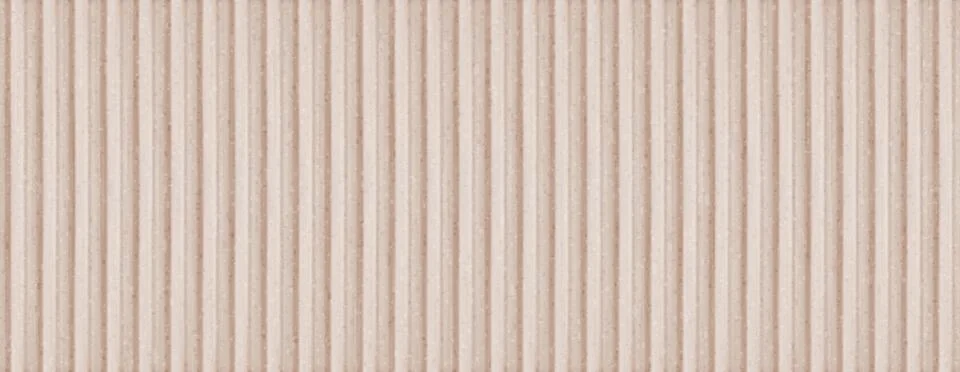Cardboard beige horizontal textured corrugated background. Packaging container Stock Illustration