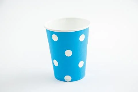 Cardboard biodegradable eco-friendly cups on white isolated background Stock Photos