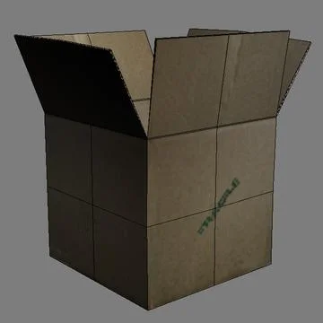 Cardboard Box 3D Model
