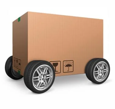 Cardboard box blank 스톡 사진