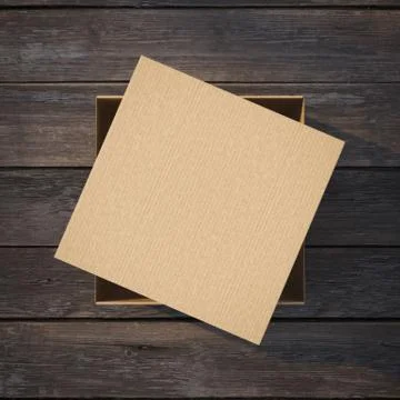 Cardboard box with a cap Stock-Illustration