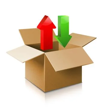 Cardboard box icon Stockillustratie