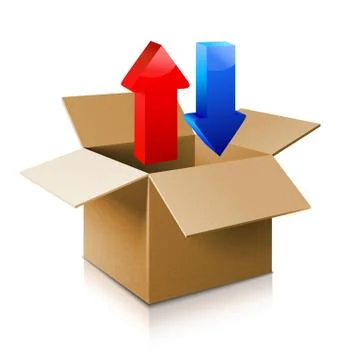 Cardboard box icon Stock Illustration