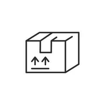 Cardboard Box Icon Stock Illustration