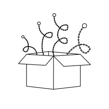 Cardboard box icon image Stockillustratie
