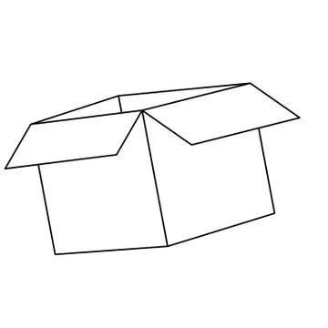 Cardboard box icon image Stock Illustration