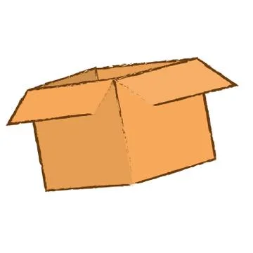 Cardboard box icon image 스톡 일러스트