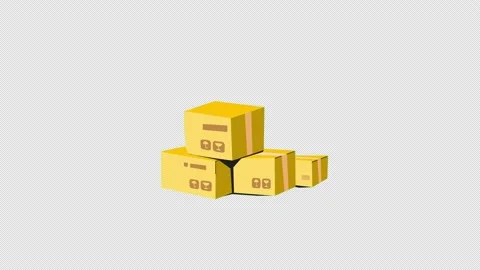 Cardboard Box Animation Stock Video Footage, Royalty Free Cardboard Box  Animation Videos