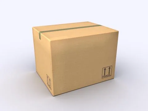 Cardboard box Stock Illustration