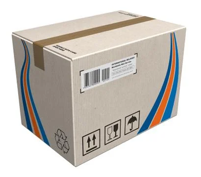 Cardboard box Stock Illustration