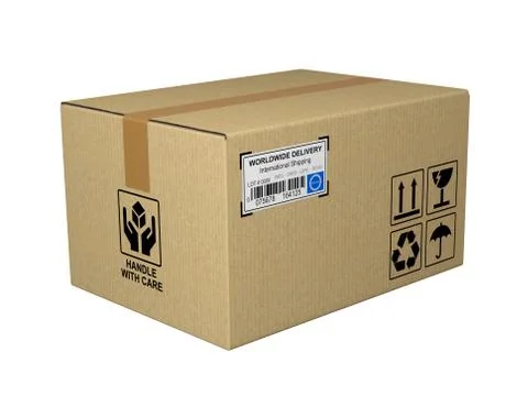 Cardboard box Stock Illustration