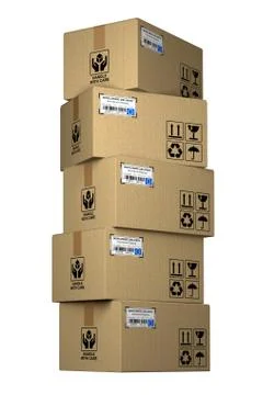 Cardboard box Stock Illustration