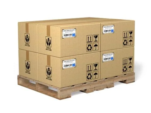 Cardboard box Stock Illustration