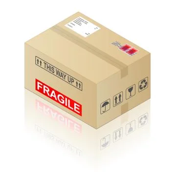 Cardboard box Stock Illustration