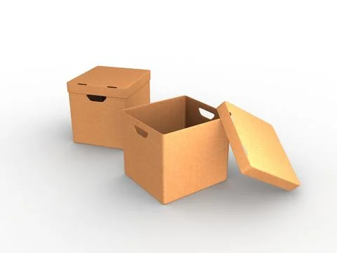 Cardboard box Illustrazione stock