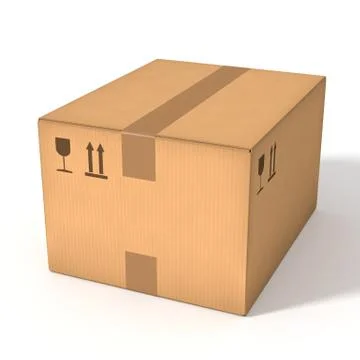 Cardboard box Stock Illustration